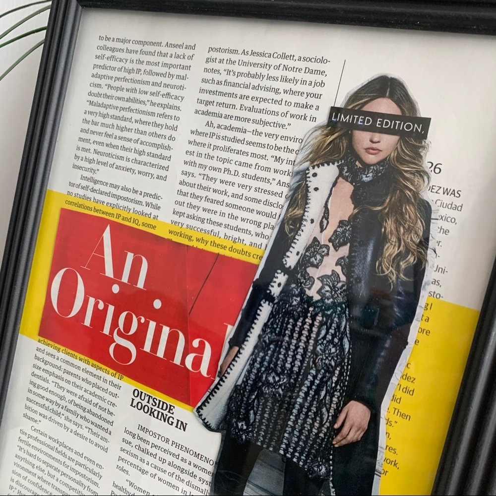 An Original Statement Collage Editorial Fashion Wall Art Bold Modern Decor - Picture 2 of 11